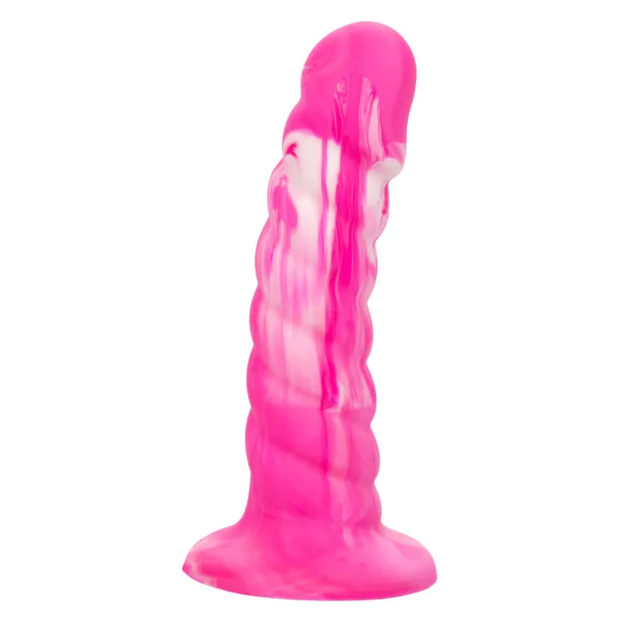 Twisted Love Twisted Ribbed Probe Pink Premium Silicone Pleasure Tool California Exotic Novelties Vibrators