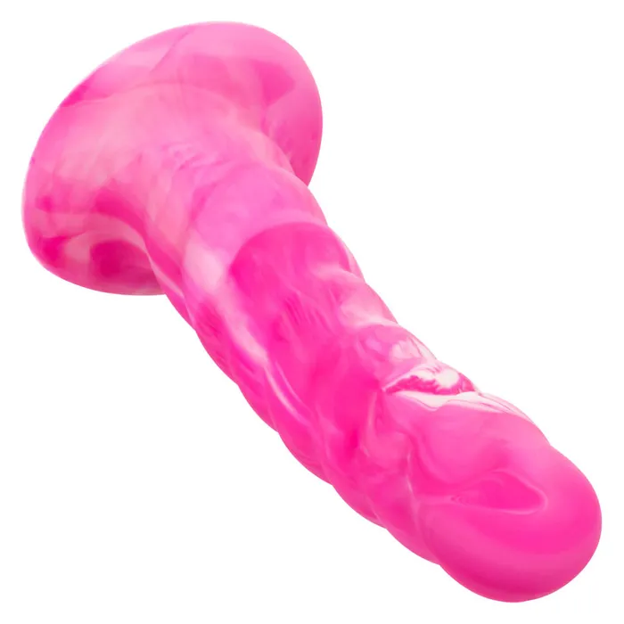 Twisted Love Twisted Ribbed Probe Pink Premium Silicone Pleasure Tool California Exotic Novelties Vibrators