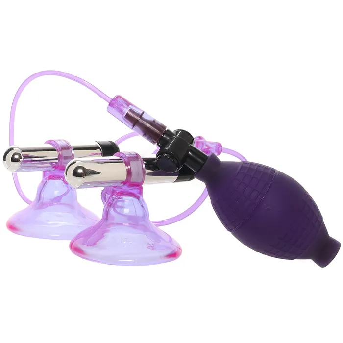 Vibrating Nipple Suckers with Quick Release Electric Eel Female Sex Toys