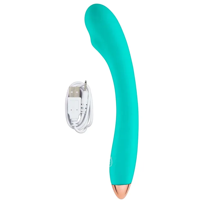Vibrators CLOUD 9 RECHARGEABLE GSPOT SLIM 8IN SINGLE MOTOR TEAL Cloud 9 Novelties