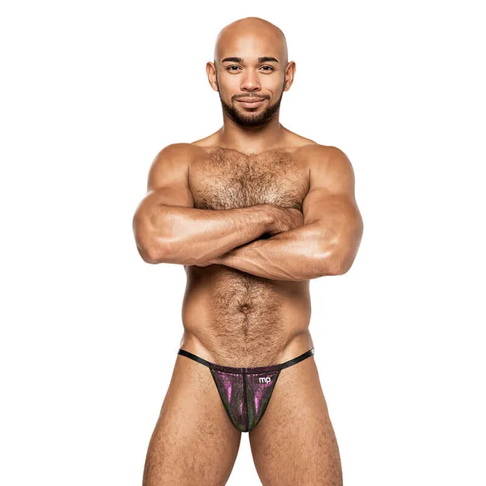 Vibrators Hocus Pocus Uplift Strap Metallic Purple OS Male Power Lingerie