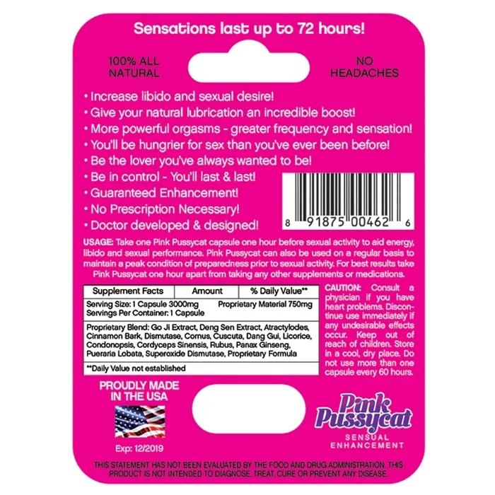 Vibrators Pink Pussycat Single Pack COUSINS GROUP