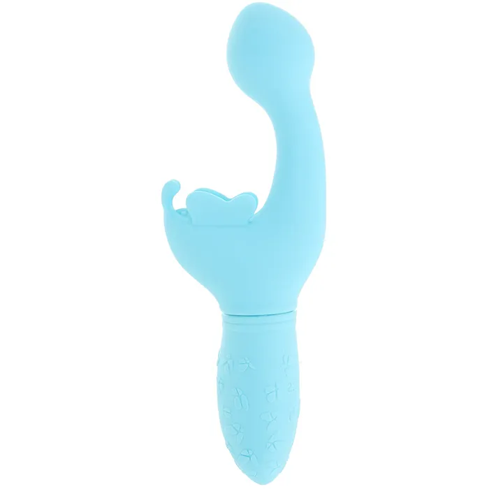 Vibrators Rechargeable Butterfly Kiss Vibrator in Blue CalExotics Vibrators Rechargeable Butterfly Kiss Vibrator in Blue CalExotics