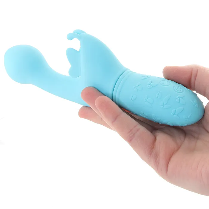 Vibrators Rechargeable Butterfly Kiss Vibrator in Blue CalExotics Vibrators Rechargeable Butterfly Kiss Vibrator in Blue CalExotics