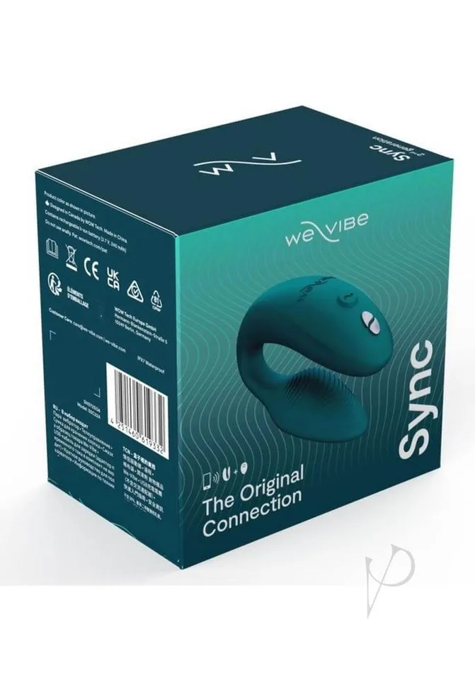 Wevibe WeVibe Sync 2 Rechargeable Couples Vibrator Green Velvet Adjustable App Remote Control Female Sex Toys