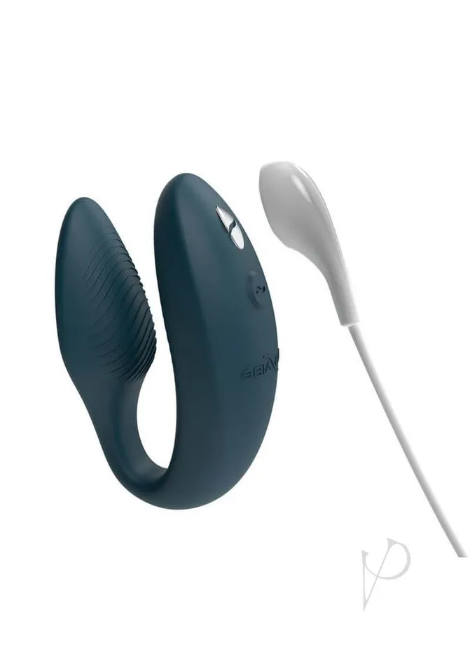 Wevibe WeVibe Sync 2 Rechargeable Couples Vibrator Green Velvet Adjustable App Remote Control Female Sex Toys