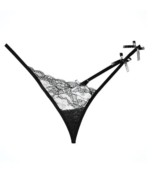 Allure Lingerie Adore Pixie Panty Black One Size Fits Most Anal Allure Lingerie Adore Pixie Panty Black One Size Fits Most Anal