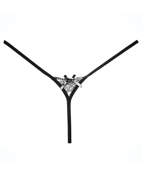 Allure Lingerie Adore Pixie Panty Black One Size Fits Most Anal Allure Lingerie Adore Pixie Panty Black One Size Fits Most Anal