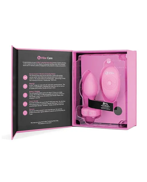 Anal Bvibe Vibrating Heart Plug bVibe Anal Bvibe Vibrating Heart Plug bVibe