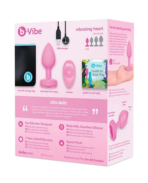 Anal Bvibe Vibrating Heart Plug bVibe Anal Bvibe Vibrating Heart Plug bVibe