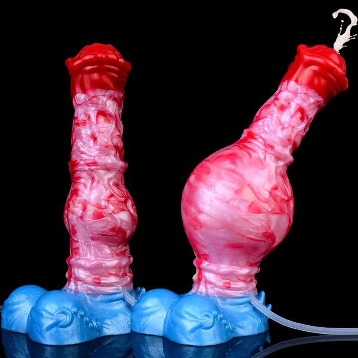 Anal FAAK 5242 Ejaculating Inflatable Dragon Dildo Anal Butt Plug