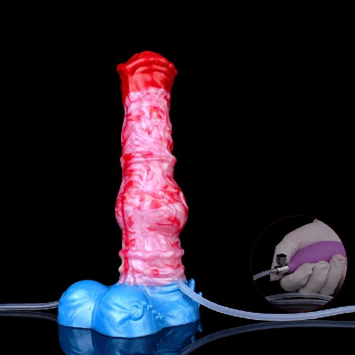 Anal FAAK 5242 Ejaculating Inflatable Dragon Dildo Anal Butt Plug