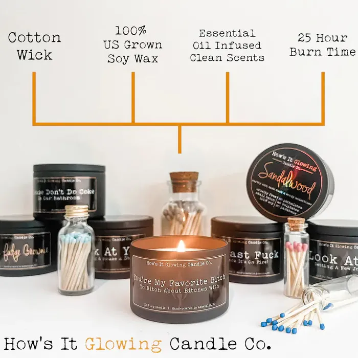 Anal Hows It Glowing Candle Co I Fucking Love Your Butt Soy Candle