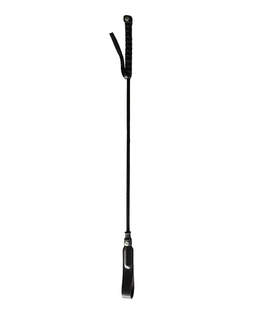 Anal Rouge Long Riding Crop Slim Tip Black Rouge