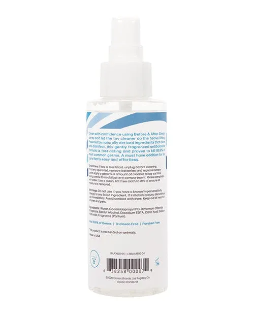 Before After Spray Toy Cleaner Classic Brands Vibrators Before After Spray Toy Cleaner Classic Brands Vibrators