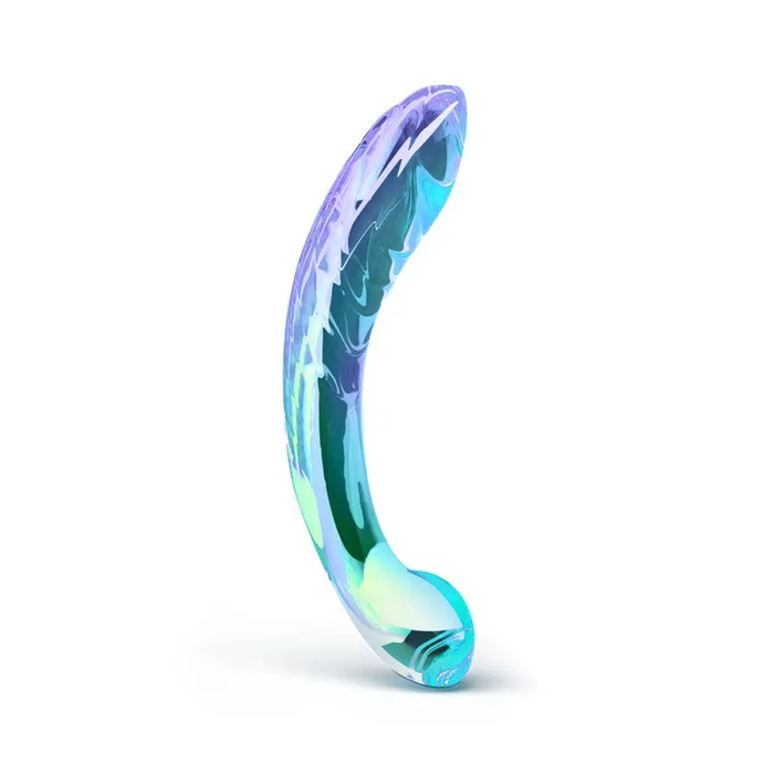 Biird Kalii DoubleEnded Glass GSpot Dildo Iridescent Purple Biird Dildos