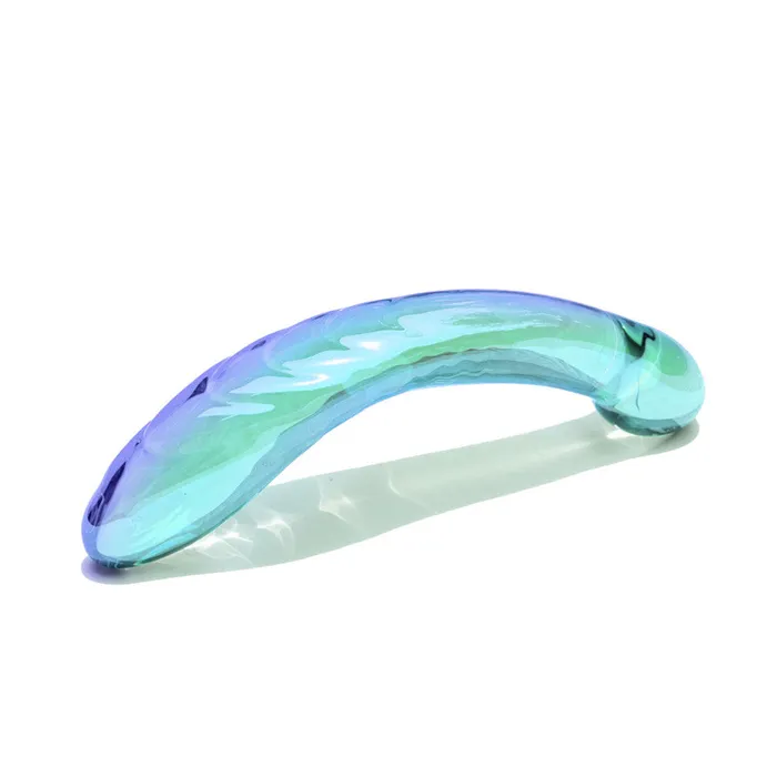 Biird Kalii DoubleEnded Glass GSpot Dildo Iridescent Purple Biird Dildos
