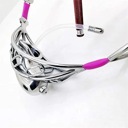 Black Emperor Stainless Steel Chastity Belt with Hollow Cage Black Emperor Male Sex Toys