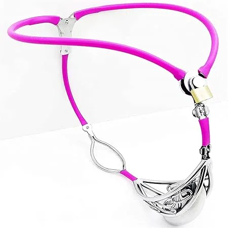 Black Emperor Stainless Steel Chastity Belt with Hollow Cage Black Emperor Male Sex Toys