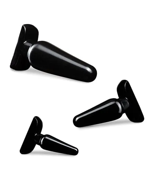 Blush Novelties Anal Blush Anal Adventures Basic Plug Kit Black Blush Novelties Anal Blush Anal Adventures Basic Plug Kit Black
