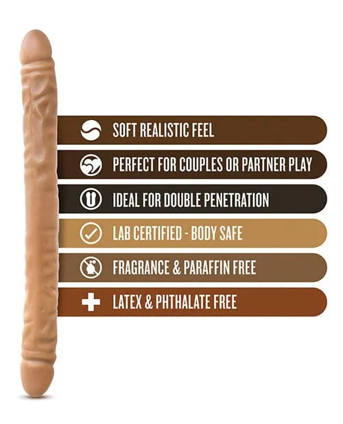 Blush Novelties Dildos Blush Dr Skin 18 Double Dildo Mocha Blush Novelties Dildos Blush Dr Skin 18 Double Dildo Mocha