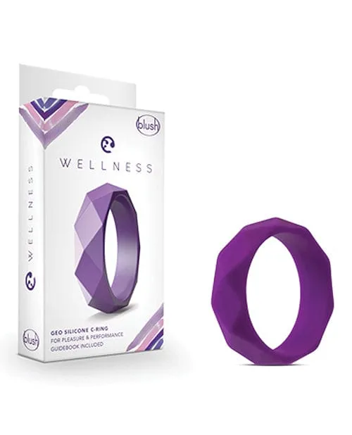 Blush Novelties Dildos Blush Wellness Geo Cock Ring Purple