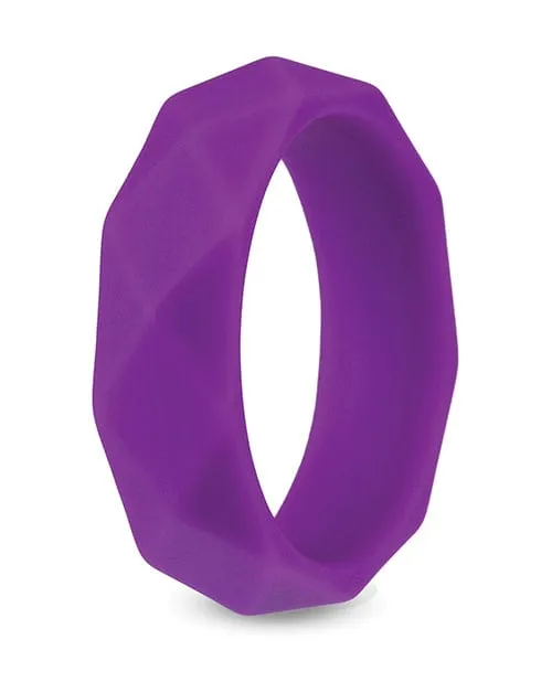 Blush Novelties Dildos Blush Wellness Geo Cock Ring Purple Blush Novelties Dildos Blush Wellness Geo Cock Ring Purple