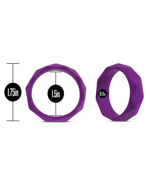 Blush Novelties Dildos Blush Wellness Geo Cock Ring Purple Blush Novelties Dildos Blush Wellness Geo Cock Ring Purple
