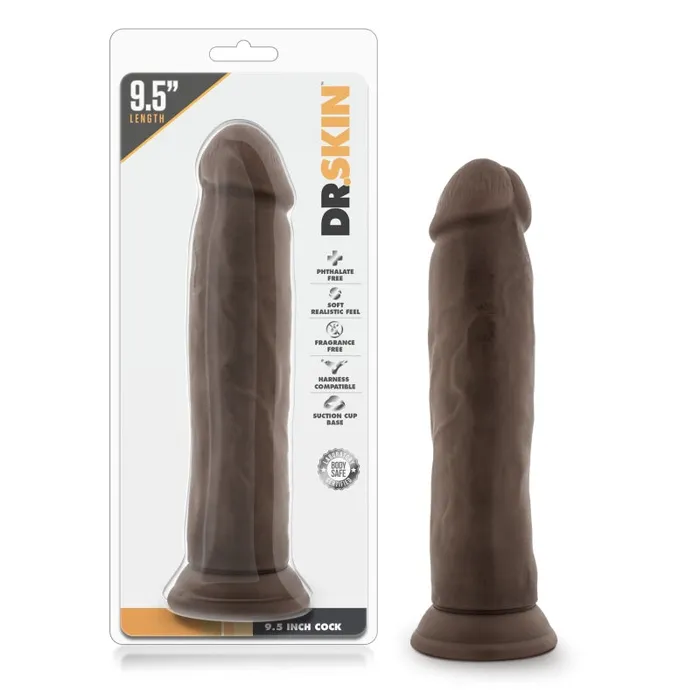 Blush Novelties Dildos Dr Skin 95 Inch Cock Chocolate Blush Novelties Dildos Dr Skin 95 Inch Cock Chocolate