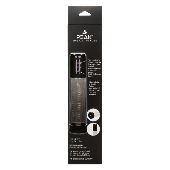 Calexotics Anal Peak Rechargeable Pump Blackclear Calexotics Anal Peak Rechargeable Pump Blackclear
