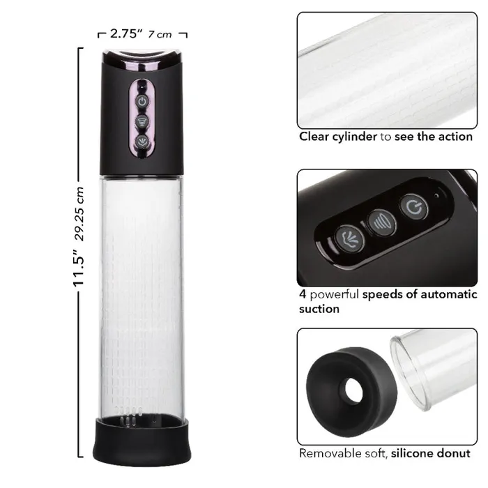 Calexotics Anal Peak Rechargeable Pump Blackclear Calexotics Anal Peak Rechargeable Pump Blackclear