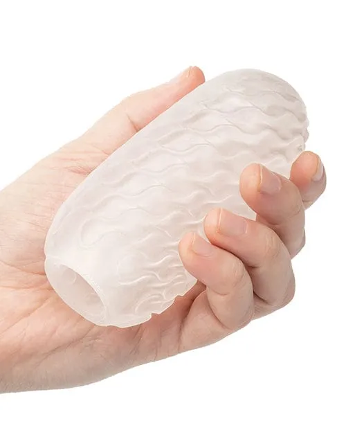 CalExotics Boundless Reversible Ribbed Stroker White Male Sex Toys CalExotics Boundless Reversible Ribbed Stroker White Male Sex Toys