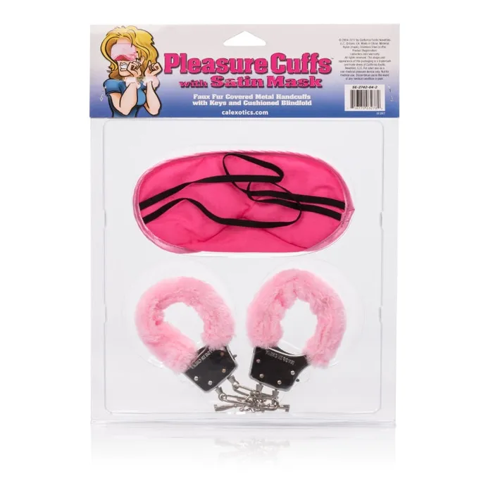 CalExotics Female Sex Toys Pleasure Cuffs With Satin Mask CalExotics Female Sex Toys Pleasure Cuffs With Satin Mask