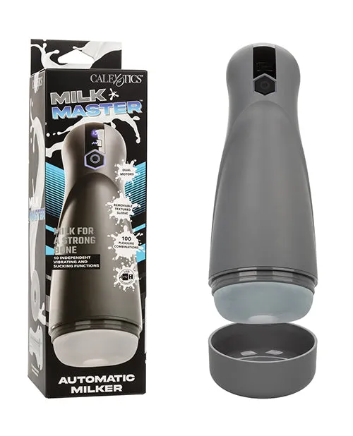 CalExotics Male Sex Toys Milk Master Automatic Milker Stroker Black