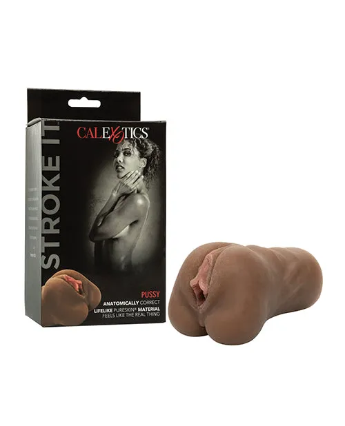 CalExotics Male Sex Toys Stroke It Pussy Masturbator Brown