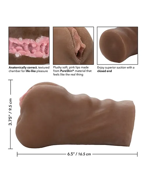 CalExotics Male Sex Toys Stroke It Pussy Masturbator Brown CalExotics Male Sex Toys Stroke It Pussy Masturbator Brown