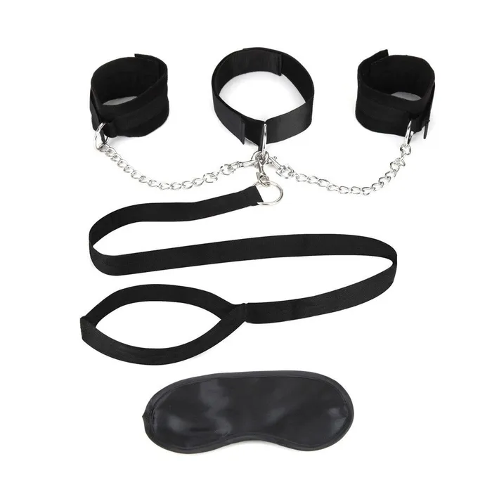 Collar Cuffs and Leash Bondage Set Lux Fetish Restraints