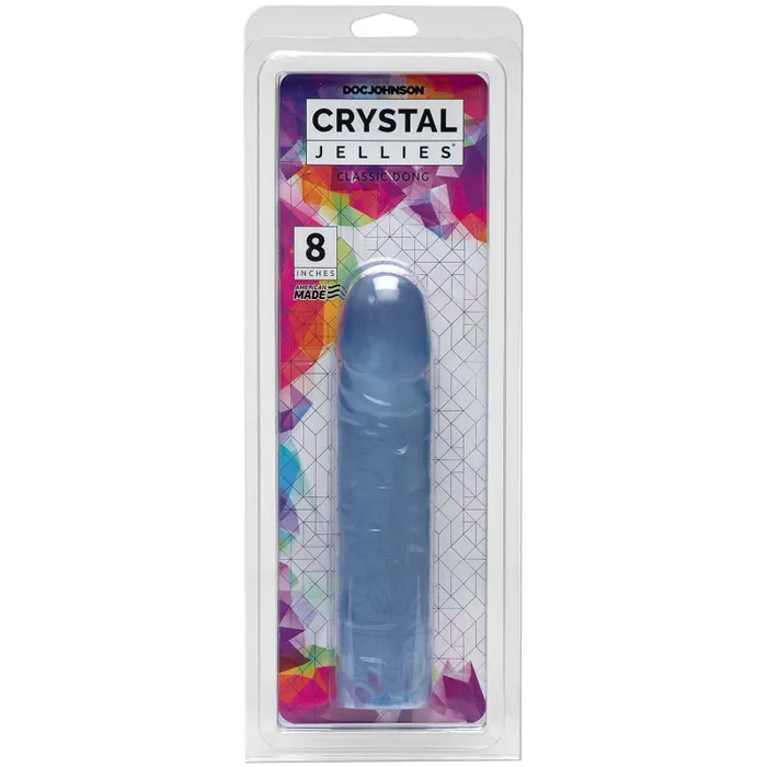 Dildos Doc Johnson Crystal Jellies Classic Dong 8 Inch Clear