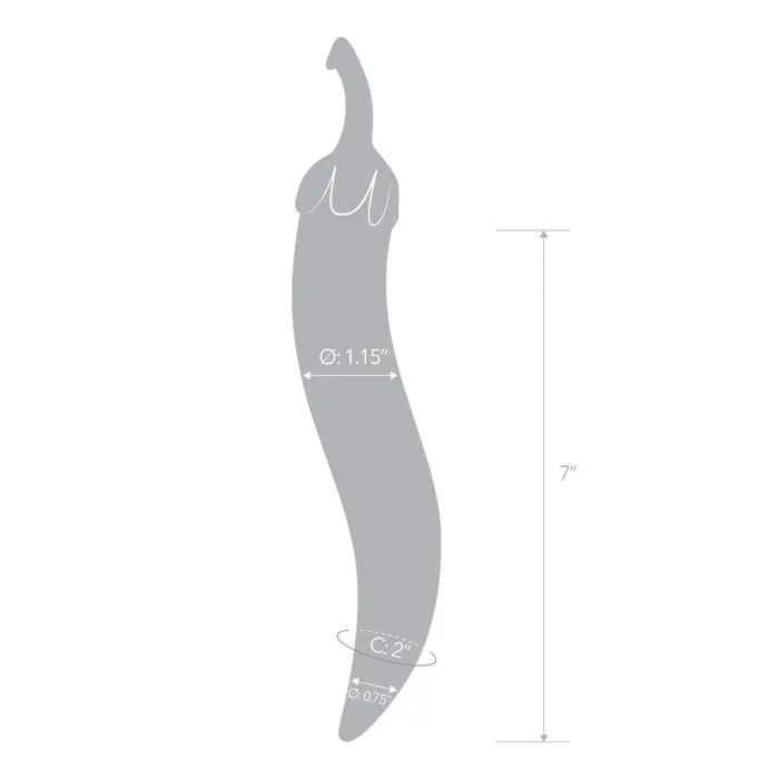 Dildos Glass Naturals Chili Pepper Dildo Glas