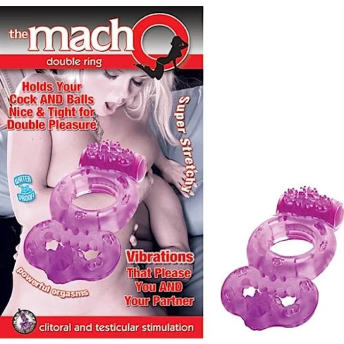 Dildos Nasstoys The Macho Double Ring Purple