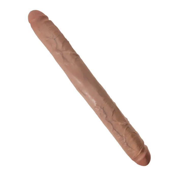 Dildos Pipedream King Cock 16 Thick Double Dildo Tan