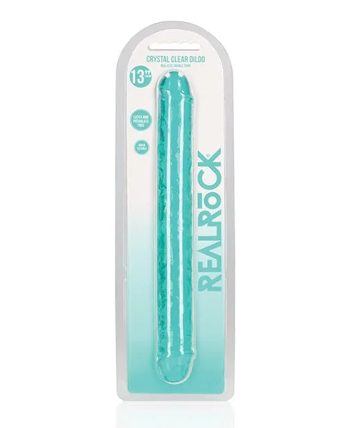 Dildos Shots America Shots Realrock Crystal Clear 14 Inch Double Dildo