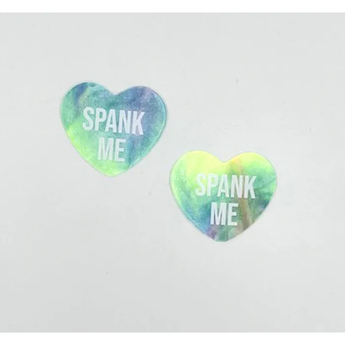 Dildos Spank Me Rainbow Sherbert Tie Die Candy Heart Pasties Neva Nude