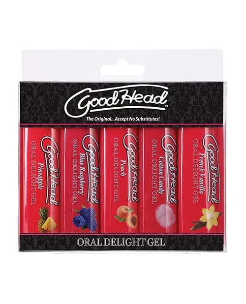 Doc Johnson Enhancers Goodhead Oral Delight Gel 1 Oz Asst Flavors Pack Of 5 Doc Johnson Enhancers Goodhead Oral Delight Gel 1 Oz Asst Flavors Pack Of 5
