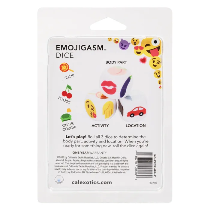 Emojigasm Dice Calexotics Vibrators