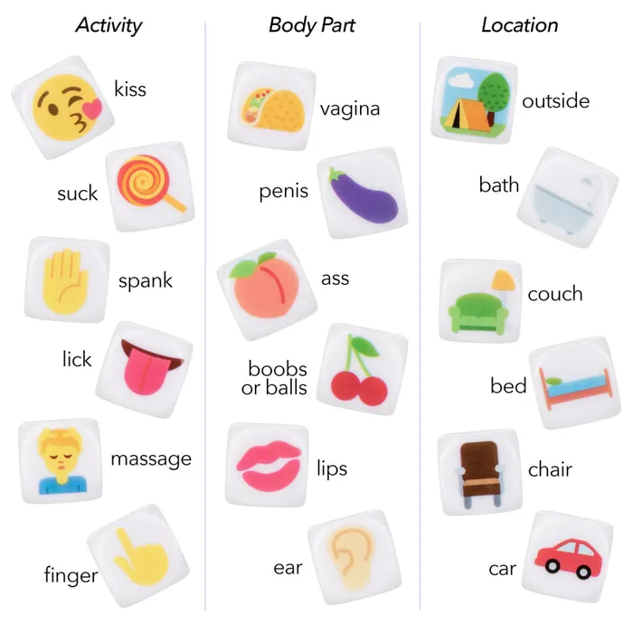 Emojigasm Dice Calexotics Vibrators