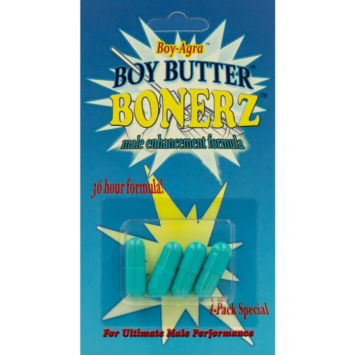 Enhancers Boy Butter BoyAgra Boy Butter Bonerz Male Enhancement 4 Pack