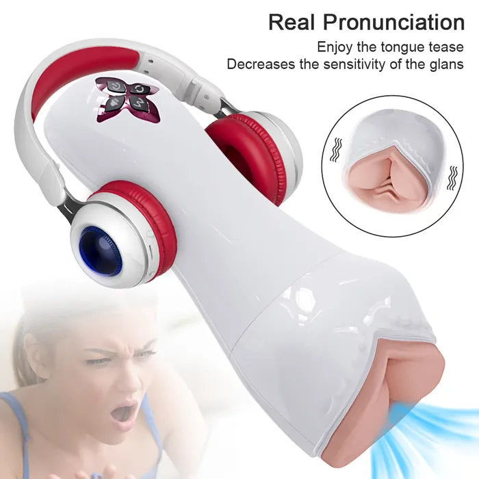 Eveflow Split Design Breast Vulva Entry 5 Suctions 7 Vibrations Automatic Masturbation Cup Touch Honey Male Sex Toys