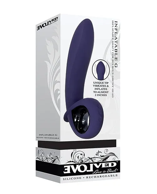 Evolved Inflatable G Rechargeable Vibrator Purple Evolved Novelties Vibrators Evolved Inflatable G Rechargeable Vibrator Purple Evolved Novelties Vibrators