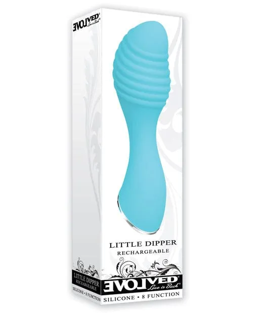 Evolved Novelties Evolved Little Dipper Rechargeable Mini Vibe Blue Vibrators